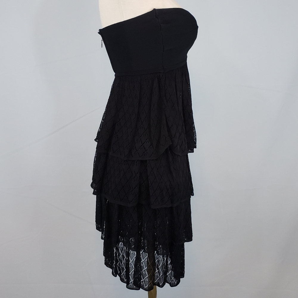bebe strapless black lace dress size small - Picture 5 of 5